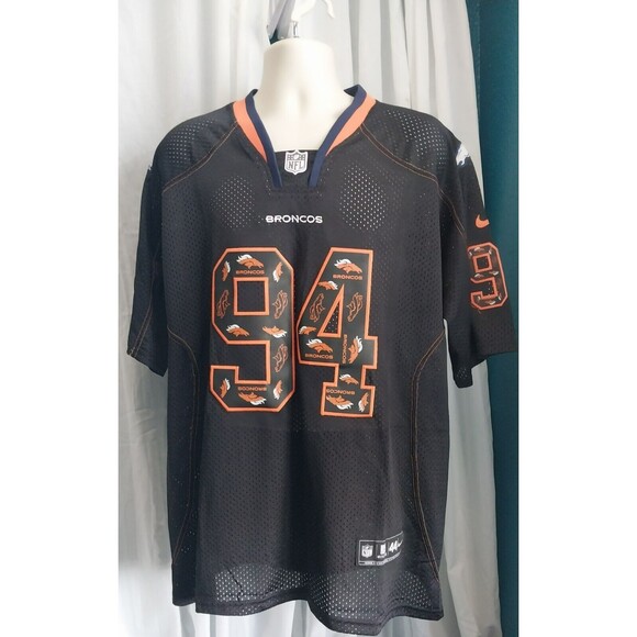 Nike Denver Broncos Limited DeMarcus Ware Jersey #94 Mens 44 Blackout NFL - Picture 2 of 7